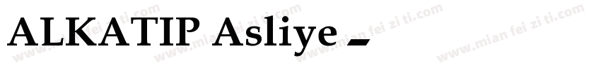 ALKATIP Asliye字体转换